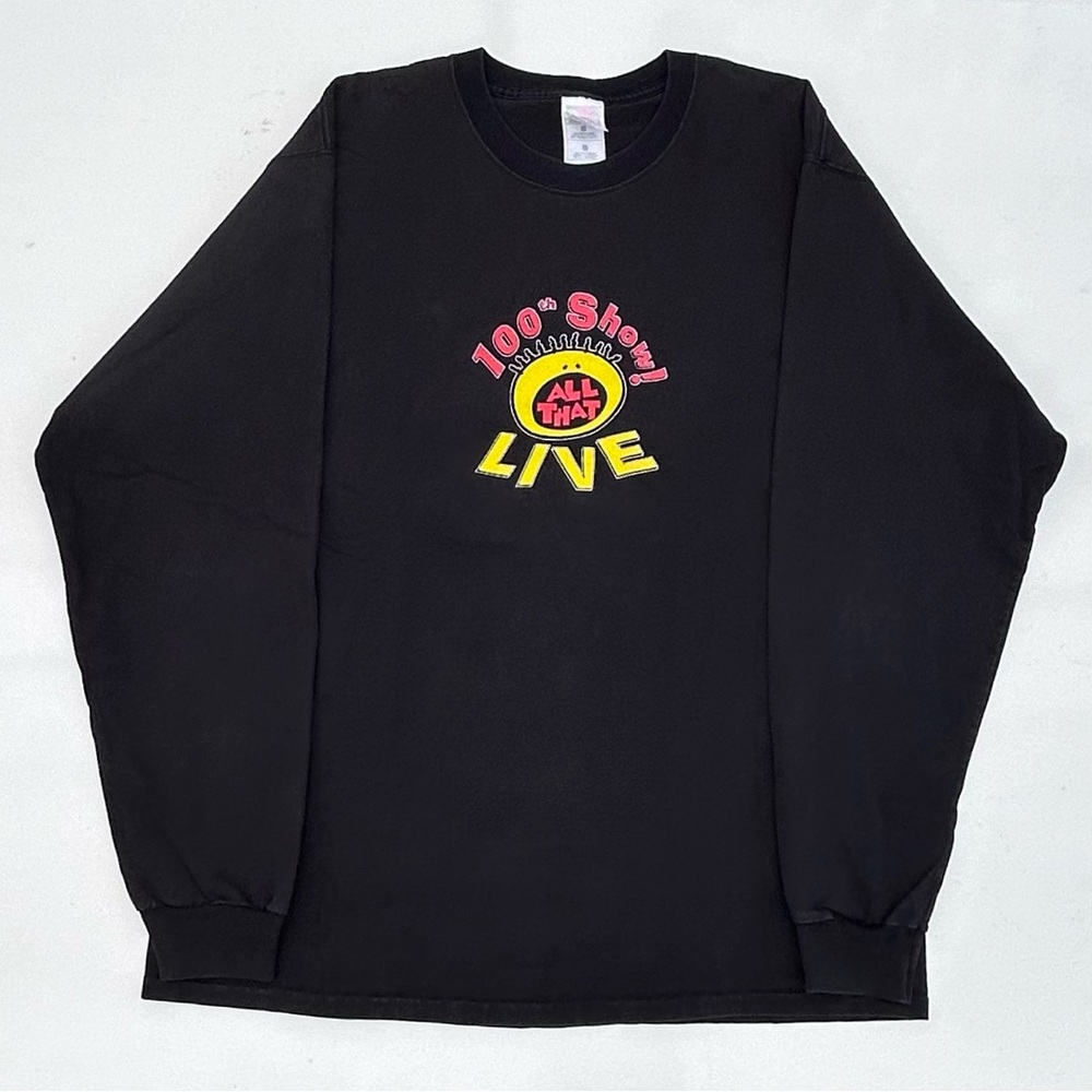 Vintage 90’s Nickelodeon All That 100th Episode Promo Long Sleeve T Shirt Large